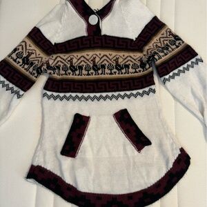 Vintage Chunky Knit Ecuadorian Wool
Pullover Sweater